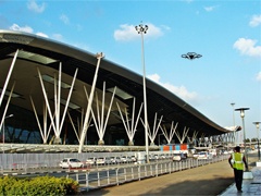 Drone Flying by an Airport