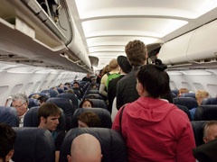 Passengers Boarding an Airplane