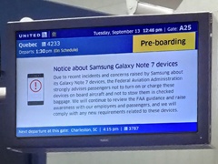 FAA Notice Regarding The Dangers Posed By Note7 Devices