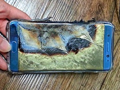 A Consumer's Samsung Galaxy Note7 That Caught Fire