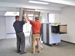 Setting Up Screening Equipment for a Security Checkpoint